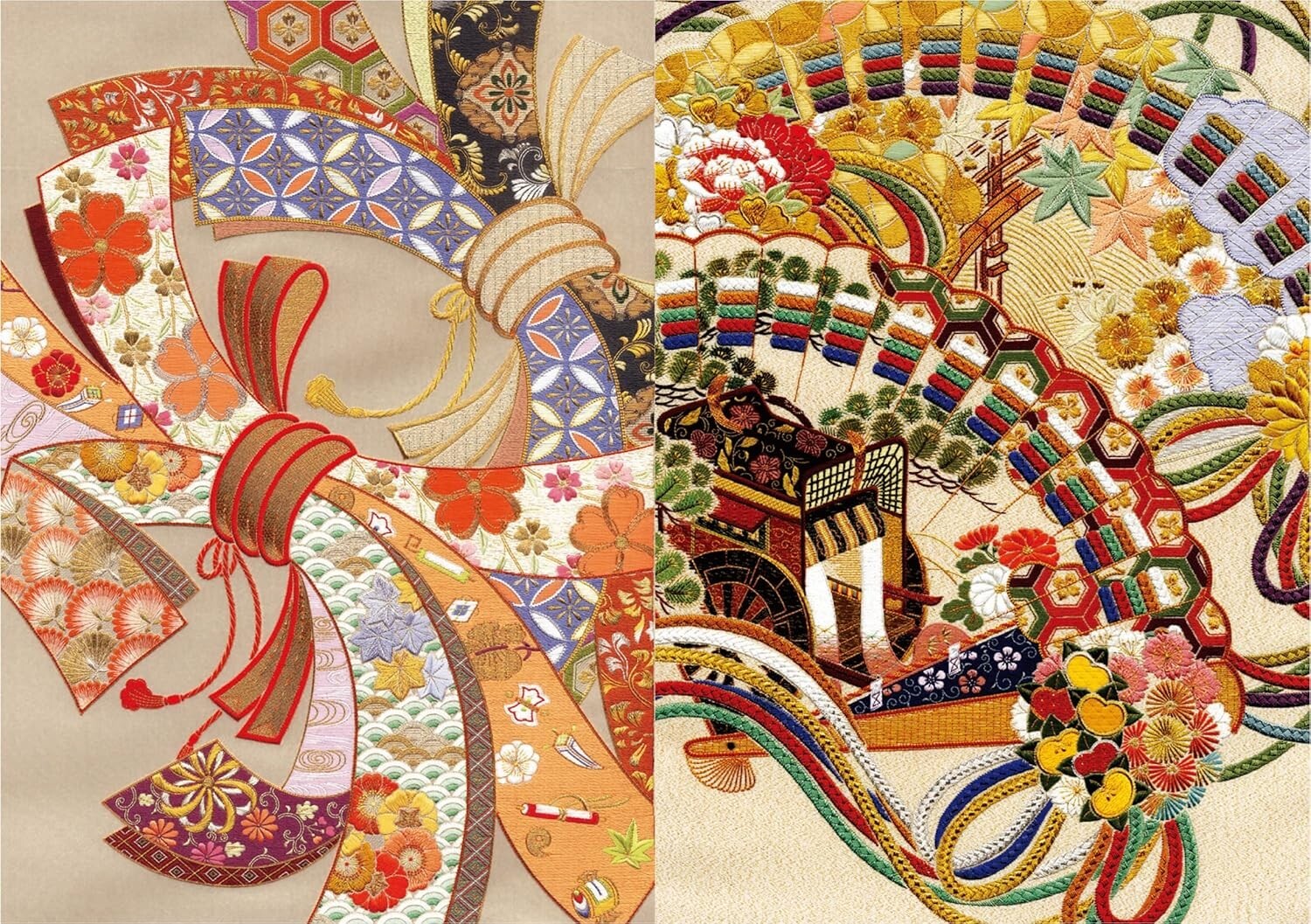 Traditional Japanese Patterns Set Japan Visual Design Book Art Reference Used