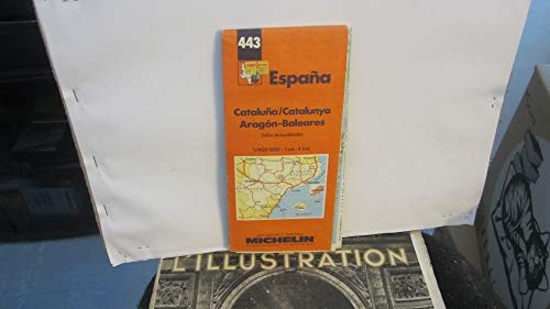 North East Spain and Balearics: No.443 (Mi… by Pneu Michelin Sheet map, folded