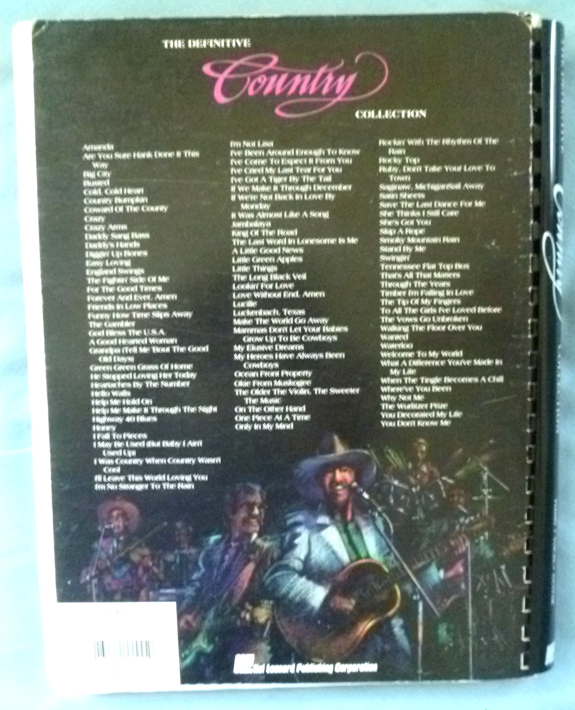 THE DEFINITIVE COUNTRY COLLECTION 1992, 101 SONGS, 368 PAGES, PIANO/VOCAL/GUITAR
