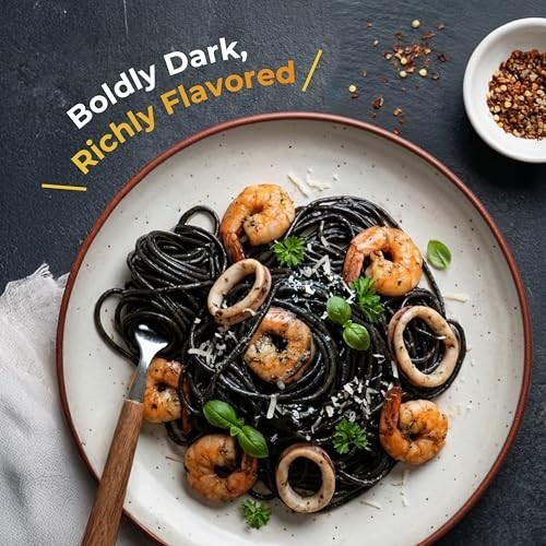 6.4oz Squid Ink for Cooking, Pasta, Rice Noodles, Pizza & Risotto – Halal Certif