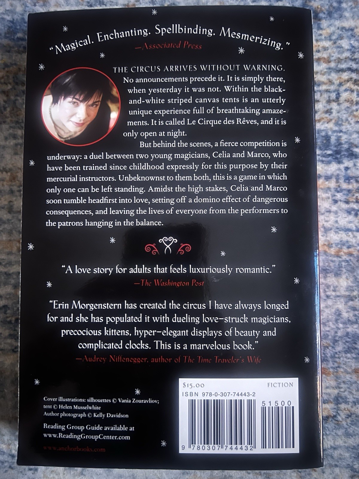Night Circus : A Novel by Erin Morgenstern (2012, Trade Paperback)