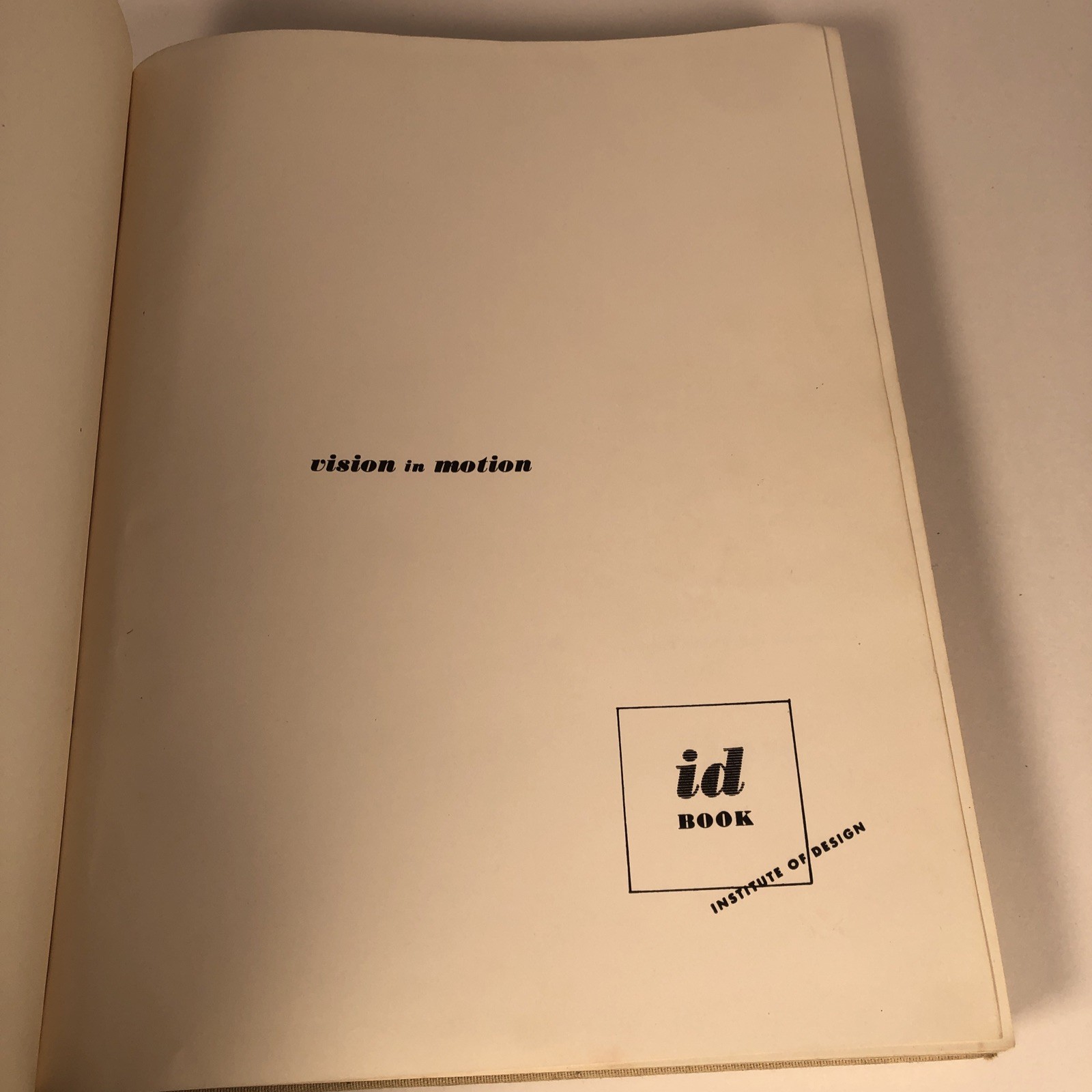 Vision in Motion by László Moholy-Nagy (1947 Hardcover) 1st Ed. / 4th Printing