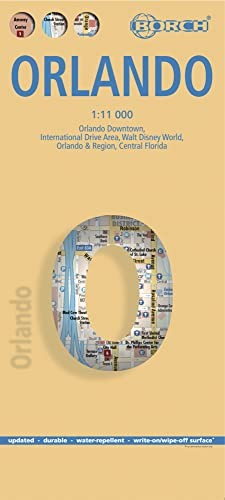 Orlando Borch Map Laminated by Borch Sheet map, folded Book The Fast Free