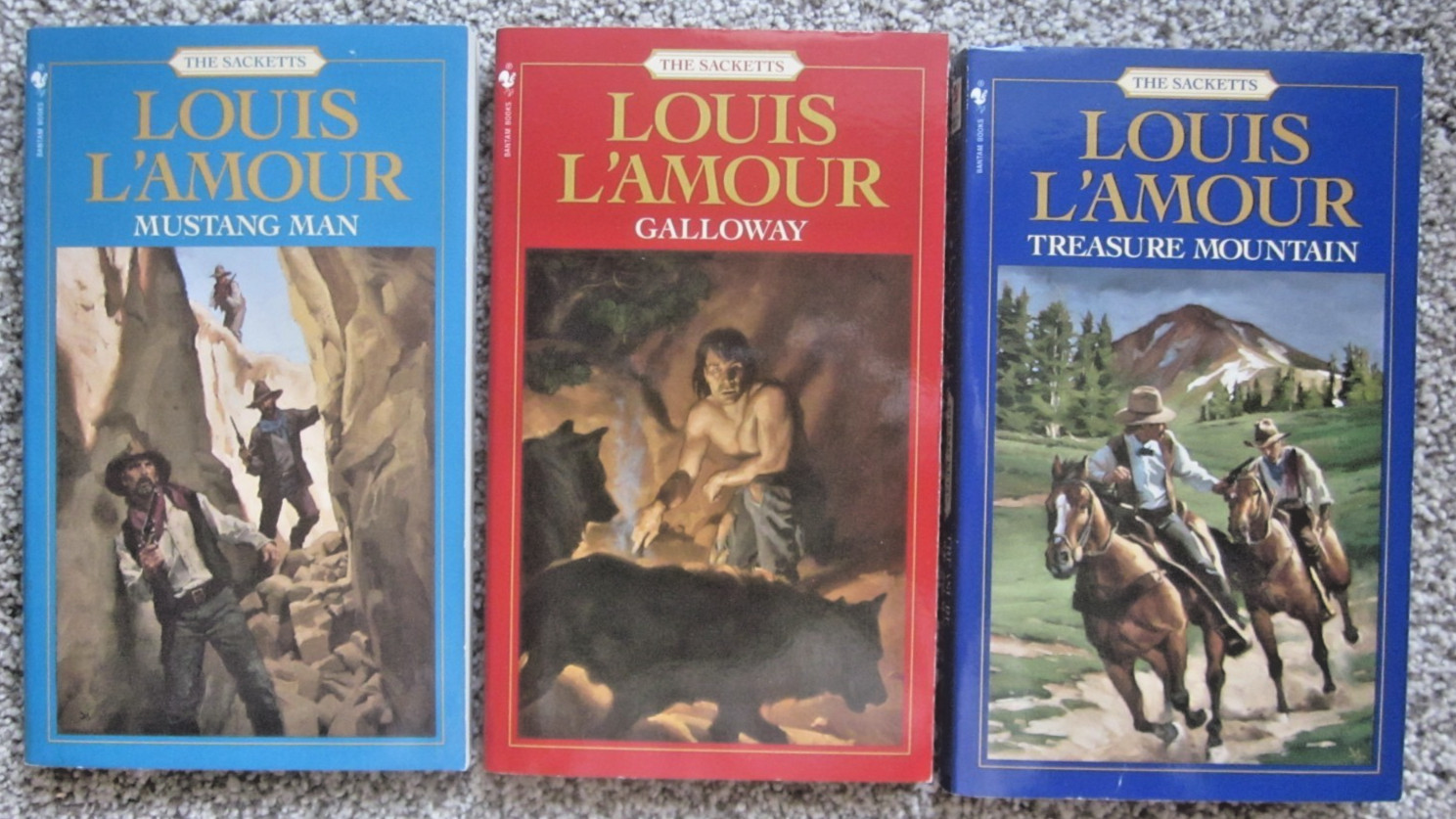 THE SACKETTS by LOUIS L’AMOUR / BKS 1-17 excl 6.5 & 8.5 / 17 PB / BANTAM