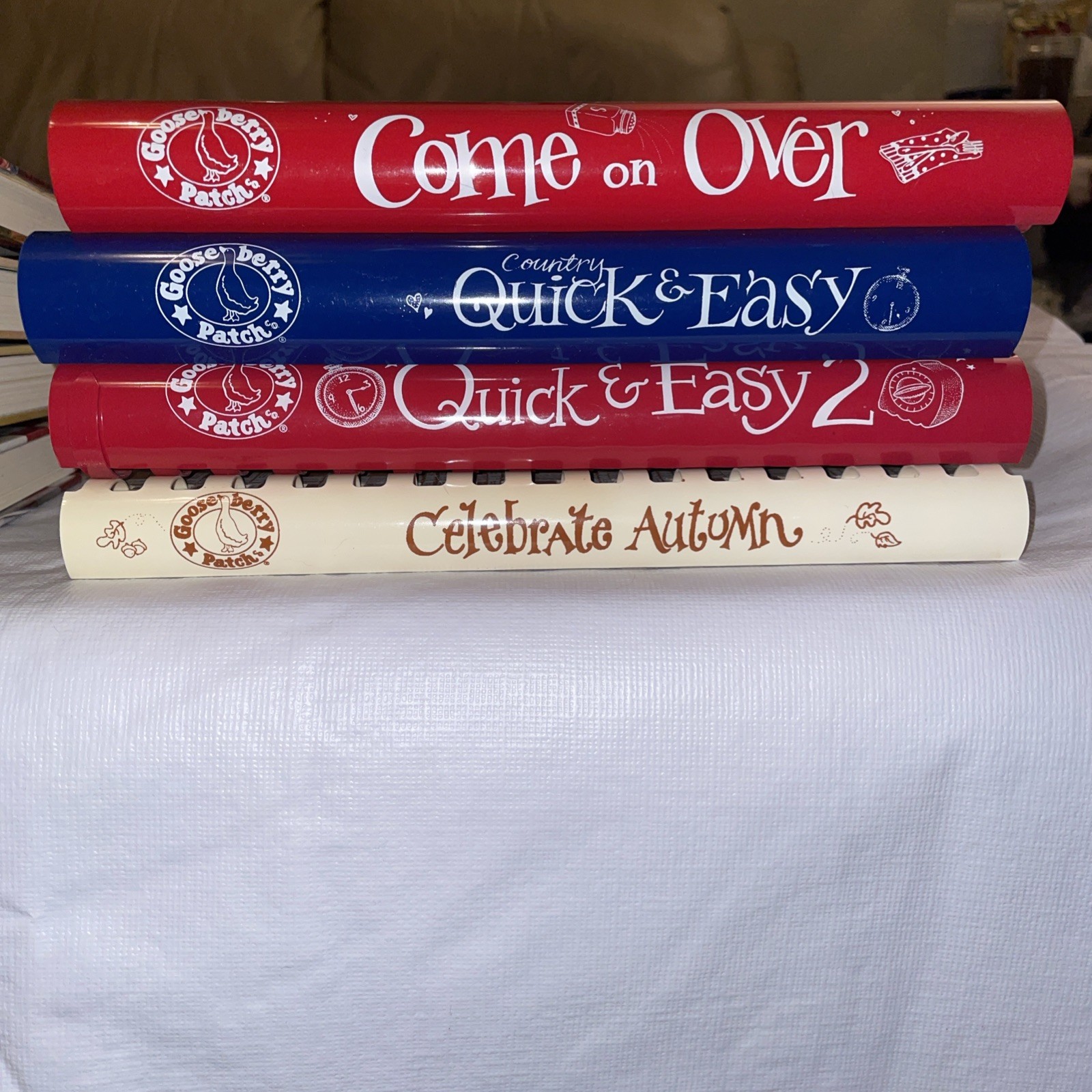 Huge Lot Of 16 Goose Berry Patch Spiral Bound Variety Cookbooks EUC