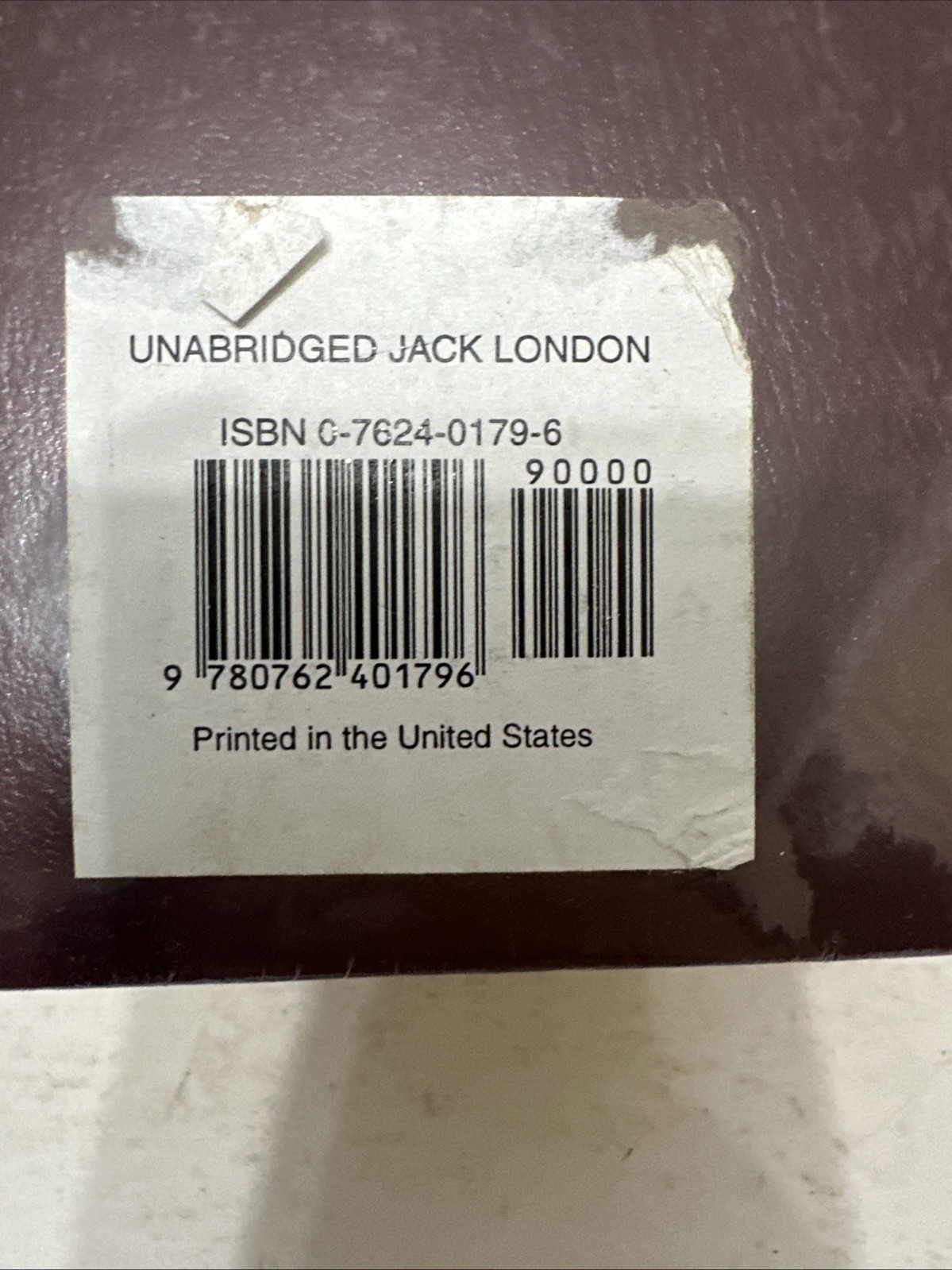 The Unabridged Jack London Book Hardcover Leather Bound Luxury Edition 1997