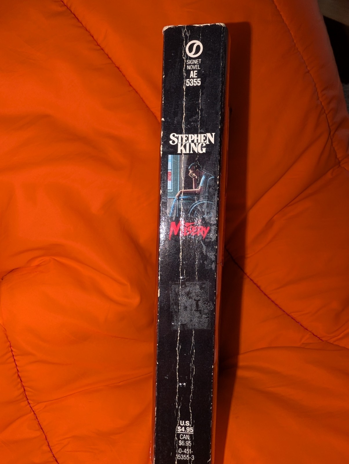 MISERY Stephen King Signet FIRST EDITION 1st Print PB 1988 Romance Cover Insert!