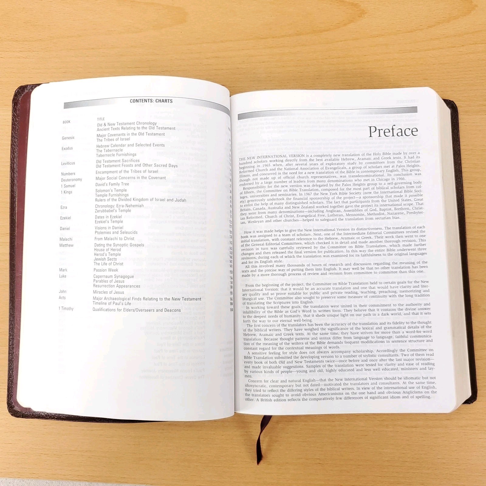 Zondervan The NIV Study Bible 10th Anniversary Edition 1995 Red Letter, Leather
