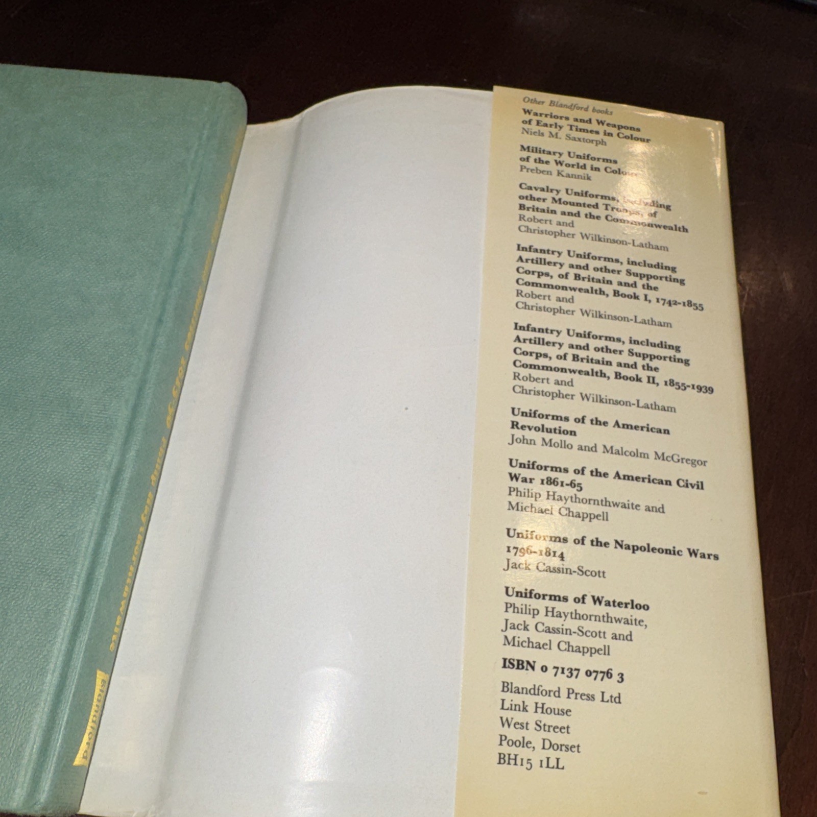 Vintage 1976 World Uniforms & Battles 1815-50 First Edition – Illustrated