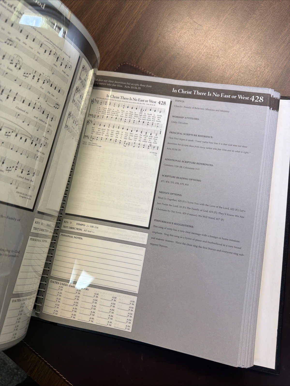 The Celebration Hymnal |Worship Planner Edition VTG 1998 Spiral-bound Hardcover