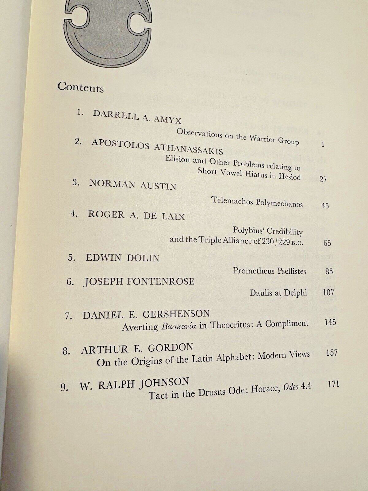 California Studies in Classical Antiquity Volume 1, 2, 10 HARDCOVER Archaeology