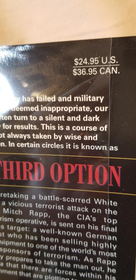 Vince Flynn – THE THIRD OPTION – First Edition HB (2000) – Mitch Rapp