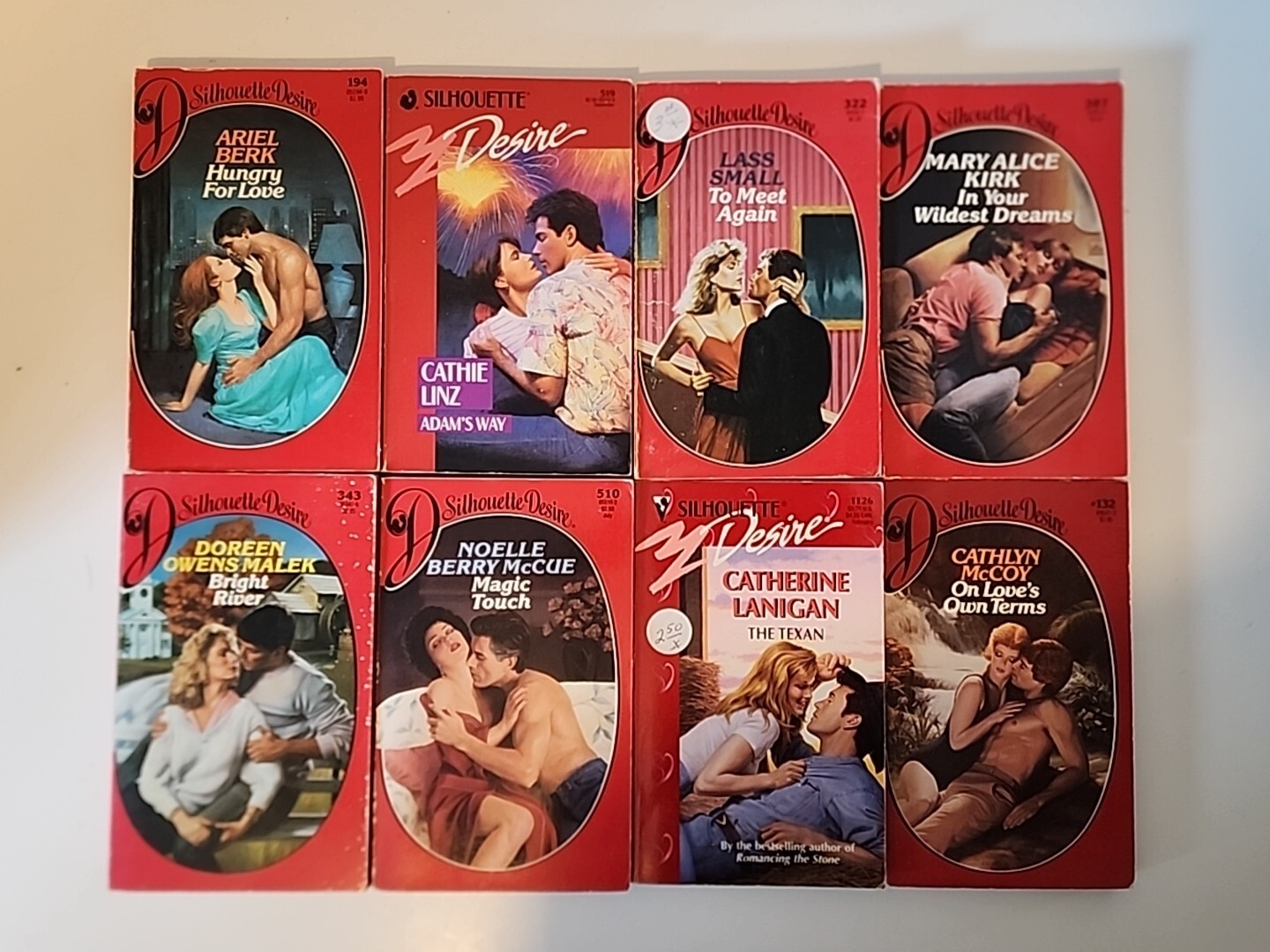 Lot of 100 Harlequin/Silhouette Desire Romance Paperbacks Random Mix Vintage