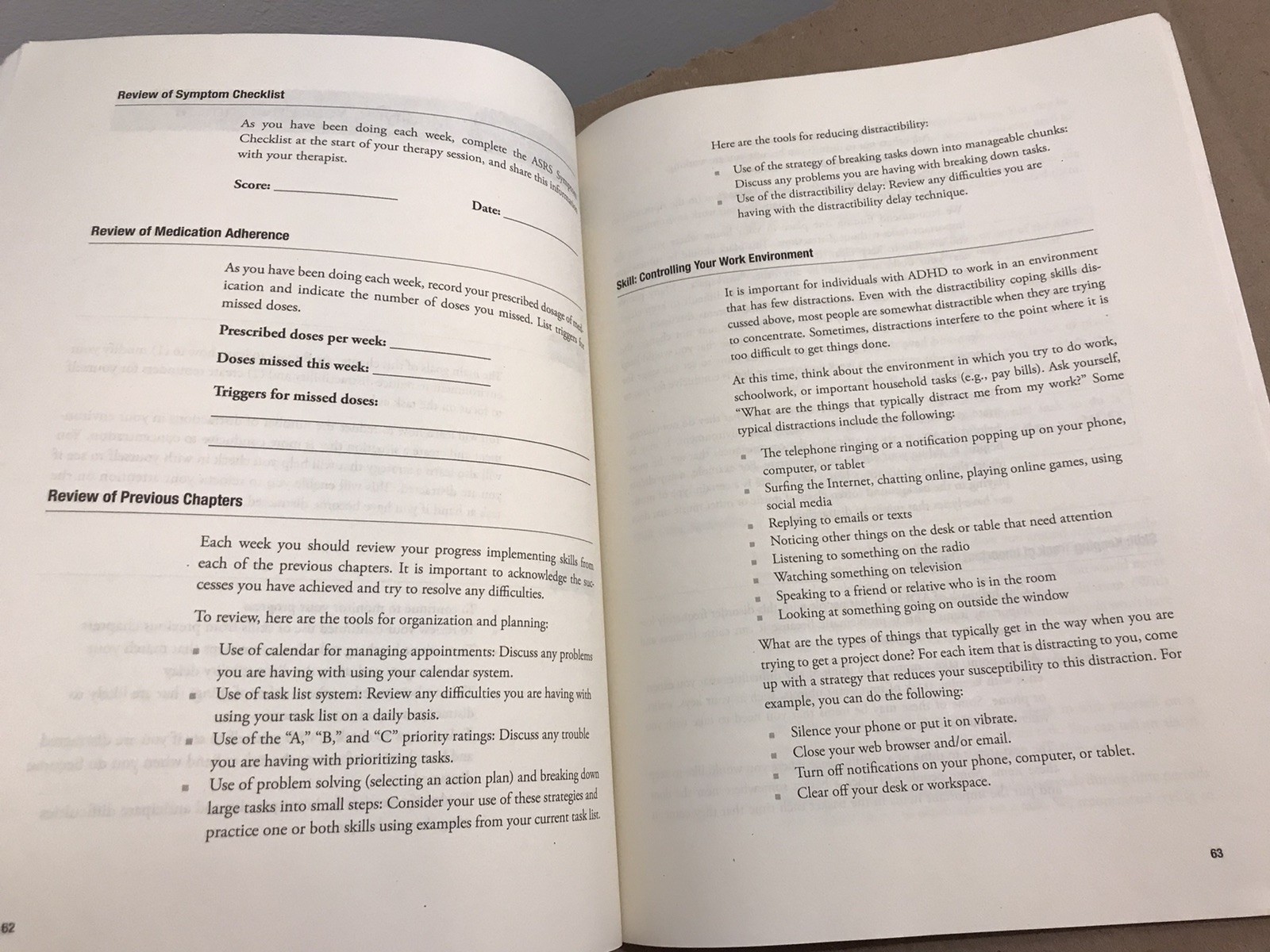 Mastering Your Adult ADHD – Second 2nd Edition – Paperback Client Workbook
