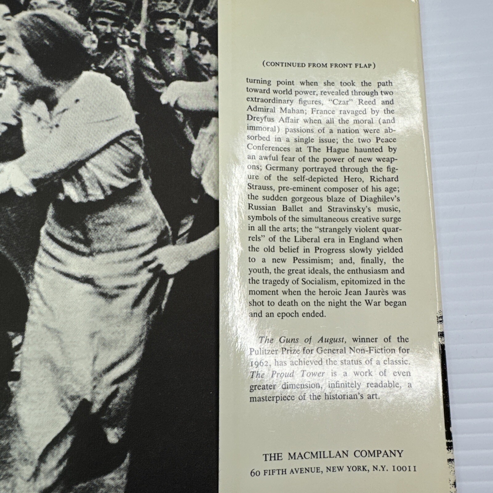 Barbara W. Tuchman The Proud Tower 1966 Book of the Month Club World Before War