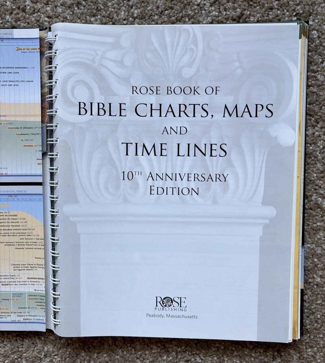 Rose Book of Bible Charts, Maps & Timelines 10th Anniversary Expanded Edition VG
