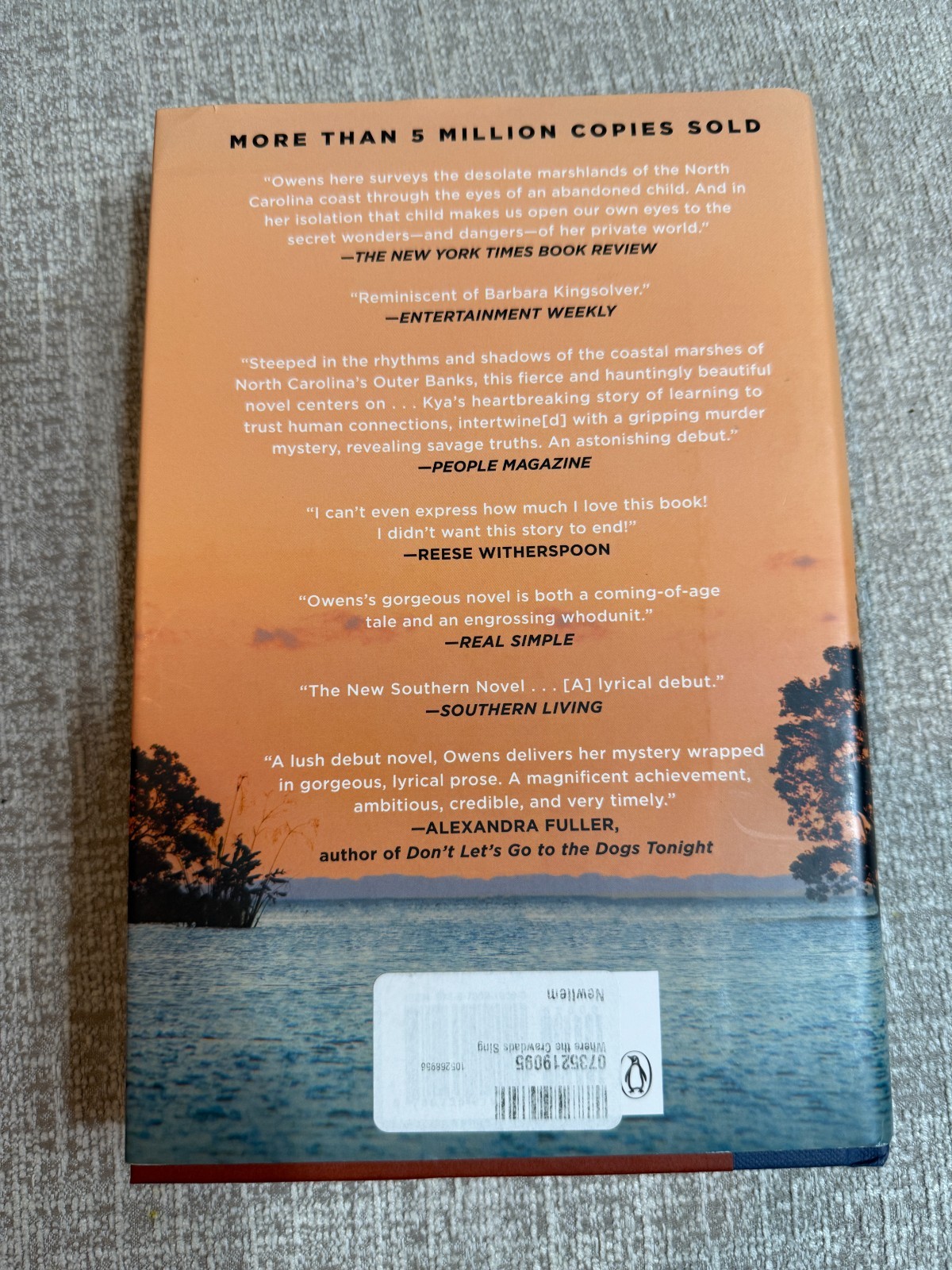 Where the Crawdads Sing: Delia Owens 2018 Hardcover