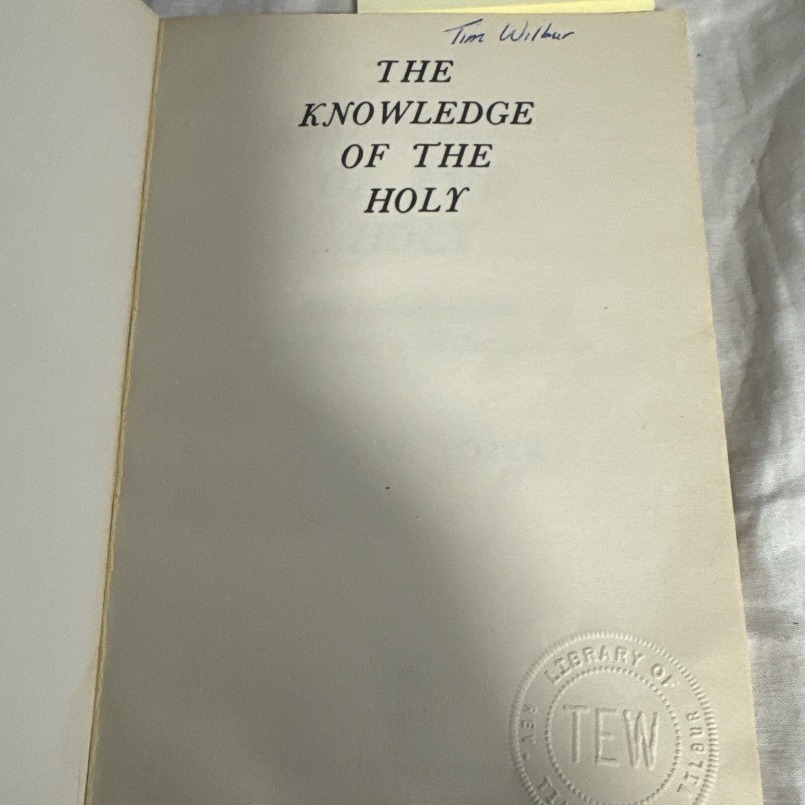 A W Tozer: The Attributes of God: The Knowledge of the Holy AW Tozer GOOD