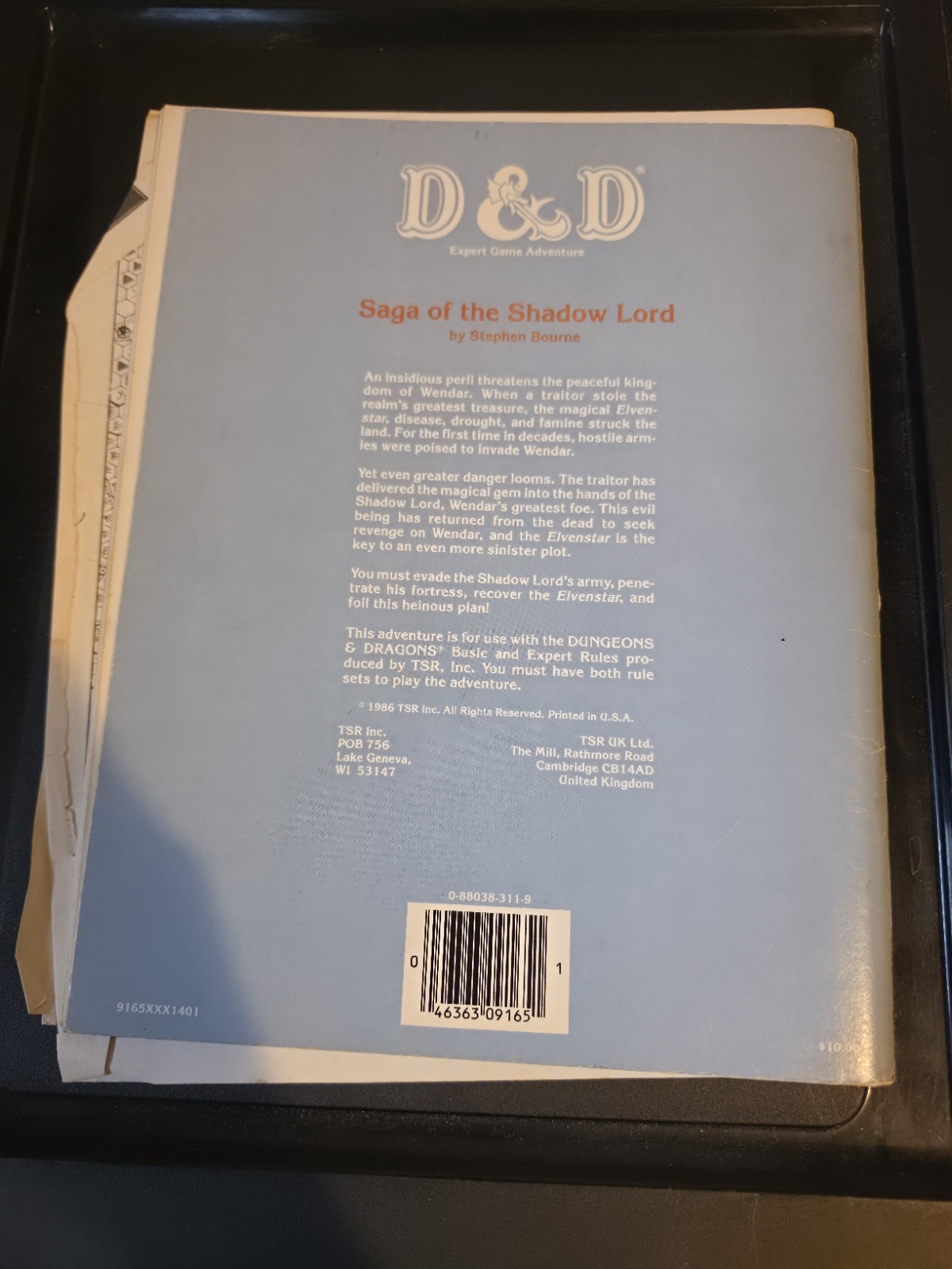 MODULE – X11 – SAGA OF THE SHADOW LORD DUNGEONS DRAGONS