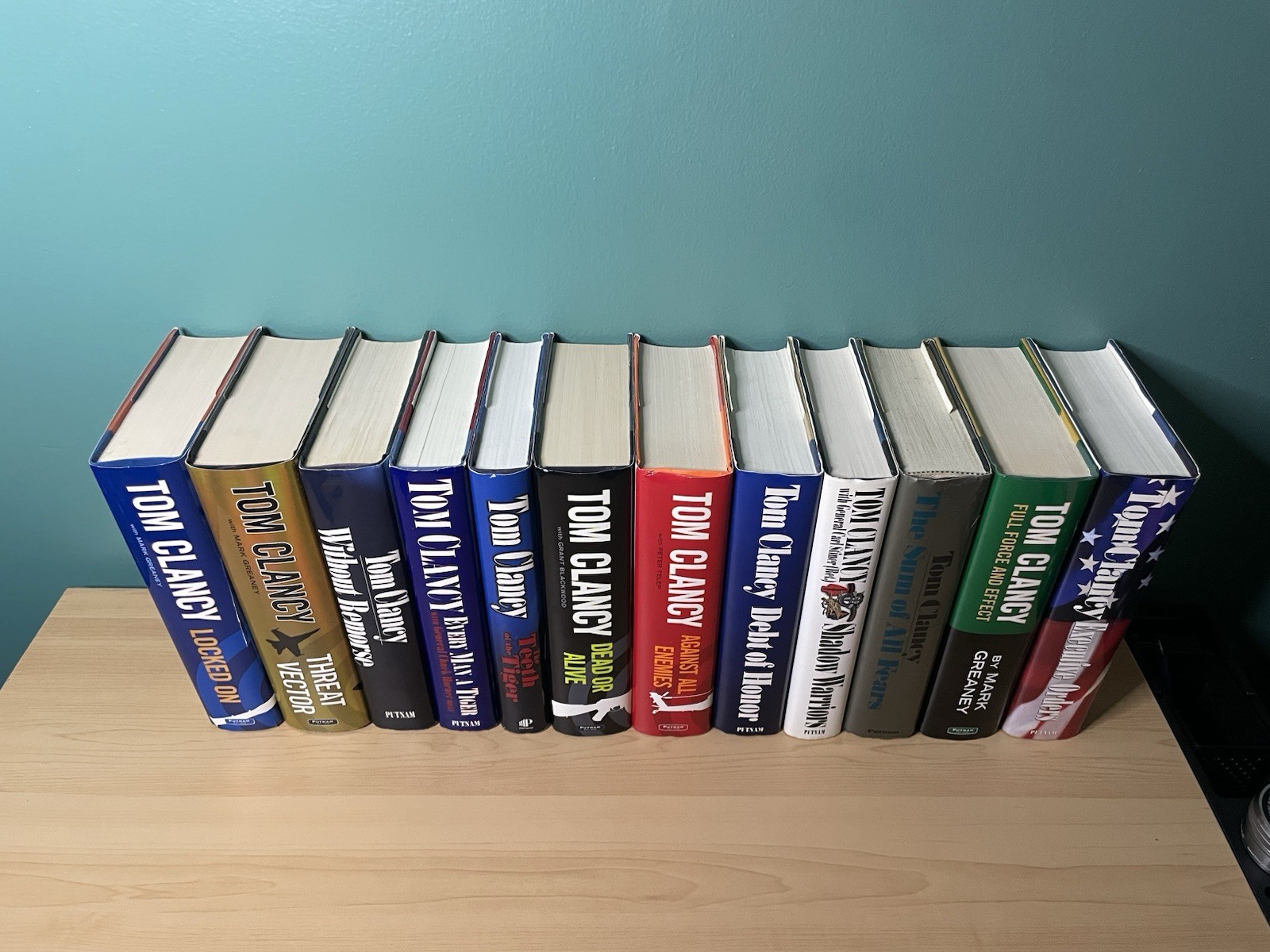 Tom Clancy lot 12 Books Hardcover Dust Jacket Mixed Titles & Years