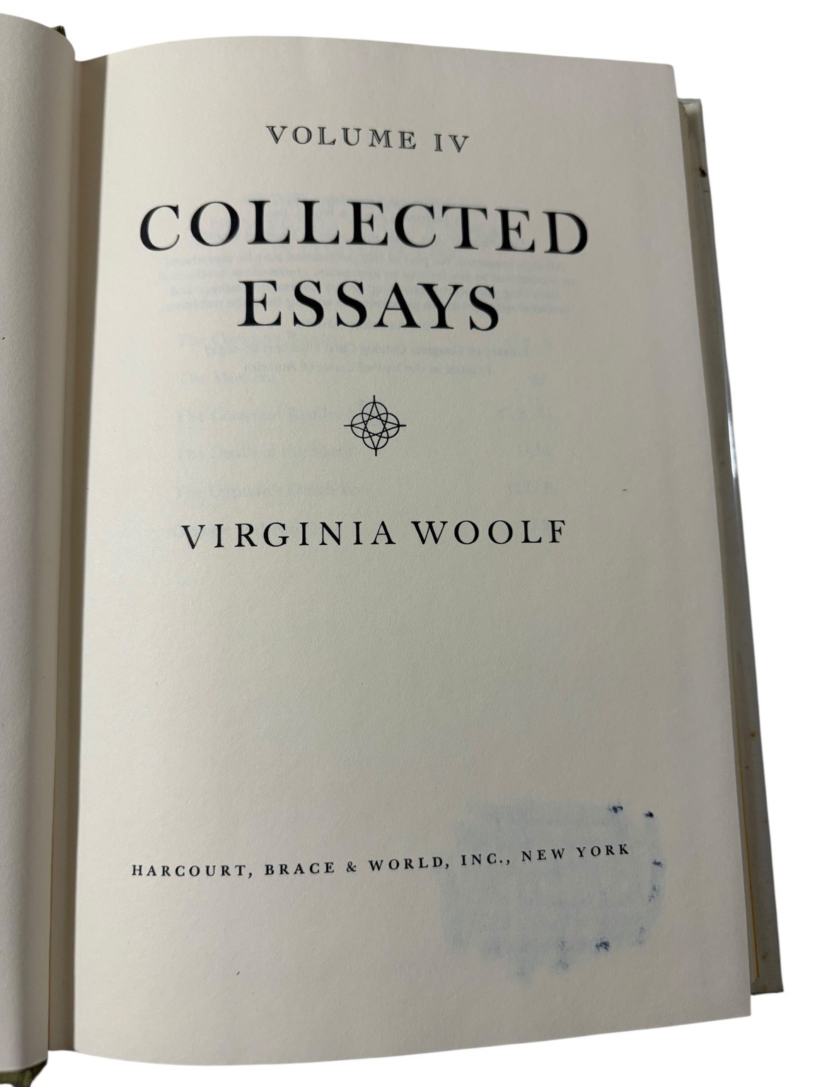 Collected Essays Virginia Woolf 1967 First American Edition Harcourt 4 Vols