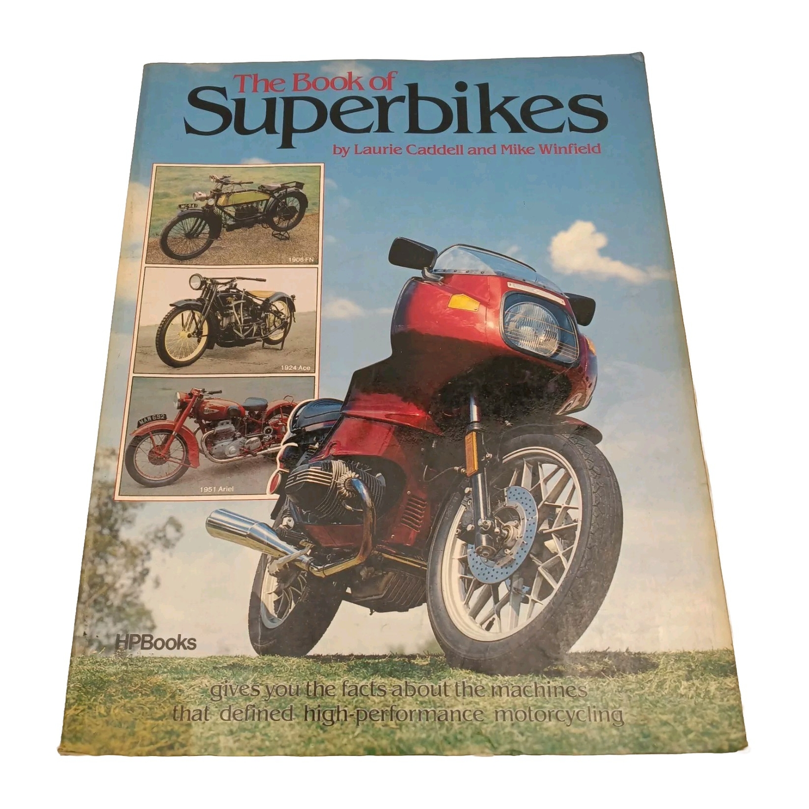 The Book of Superbikes Laurie Caddell Mike Winfield Indian Triumph Harley 1981