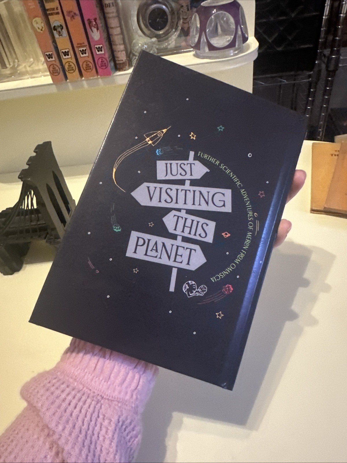SIGNED FIRST EDITION NEIL DEGRASSE TYSON JUST VISITING THIS PLANET HC BOOK S4
