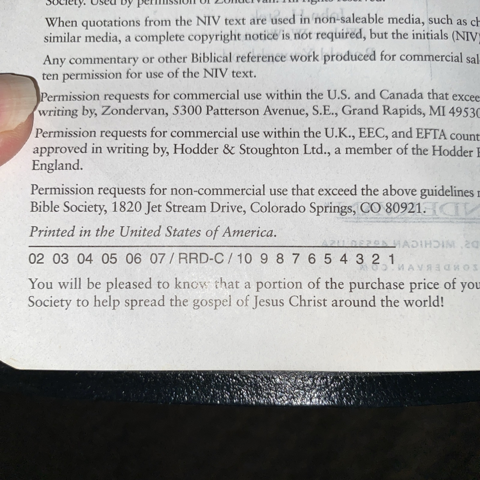 Zondervan NIV Study Bible Black Bonded Leather Red Letter- VG