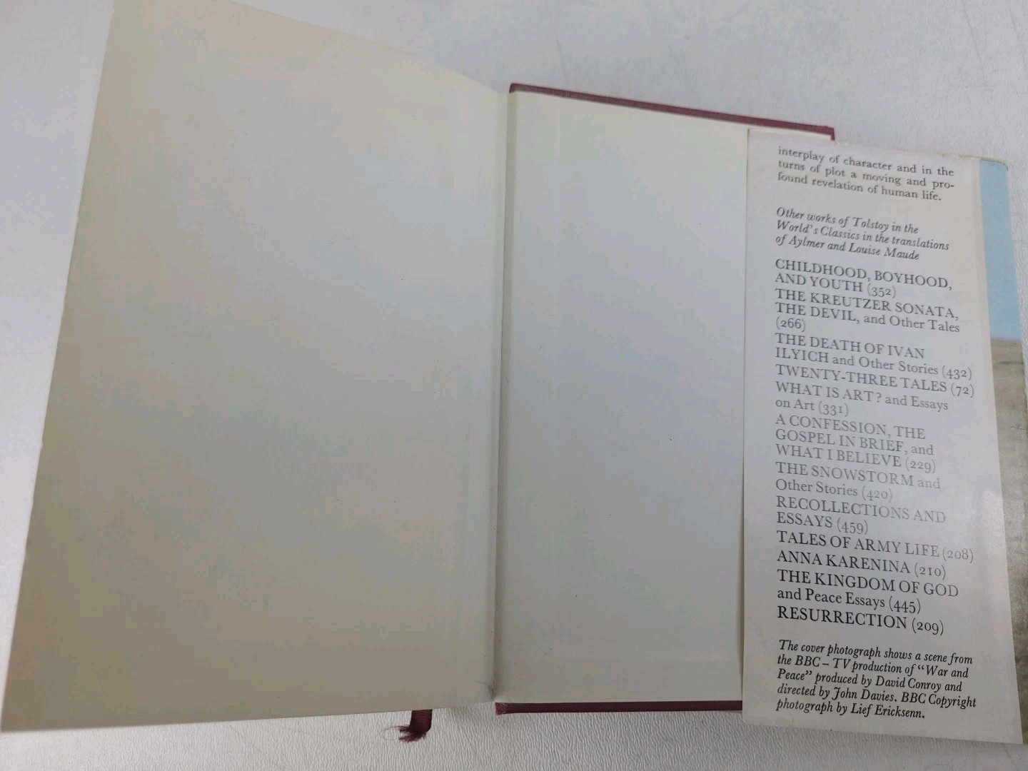 War & Peace Leo Tolstoy 1970 Oxford University Press HCDJ The World’s Classics