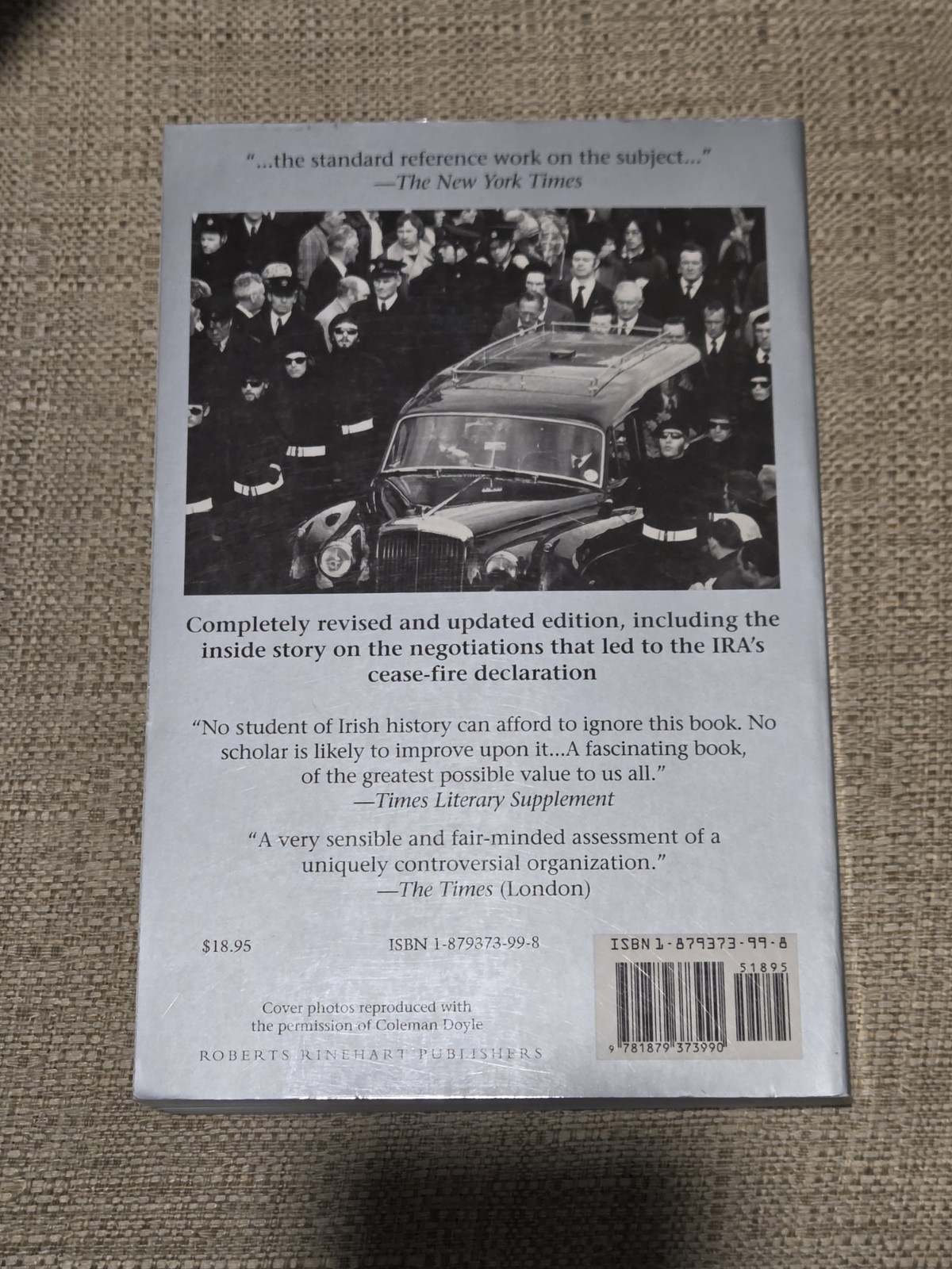The IRA: A History- PB- Tim Pat Coogan- Ireland/Irish History- 1994- Troubles