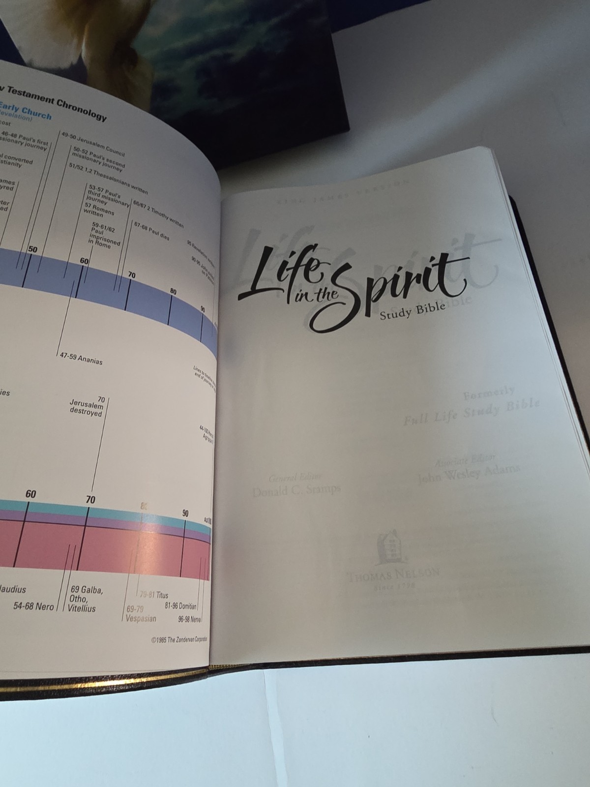 KJV Life in the Spirit Study Bible – Black Top Grain Genuine Leather