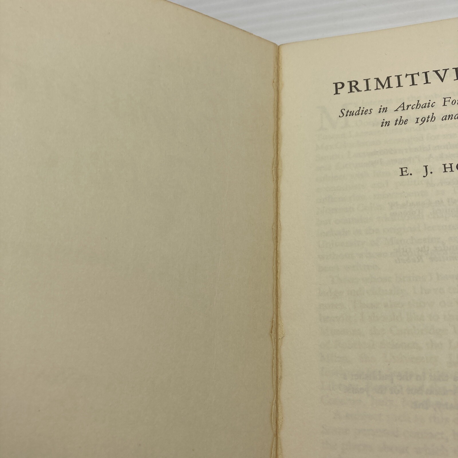 Primitive Rebel Archaic Forms of Social Movement 1800s-1900s Paperback 1965