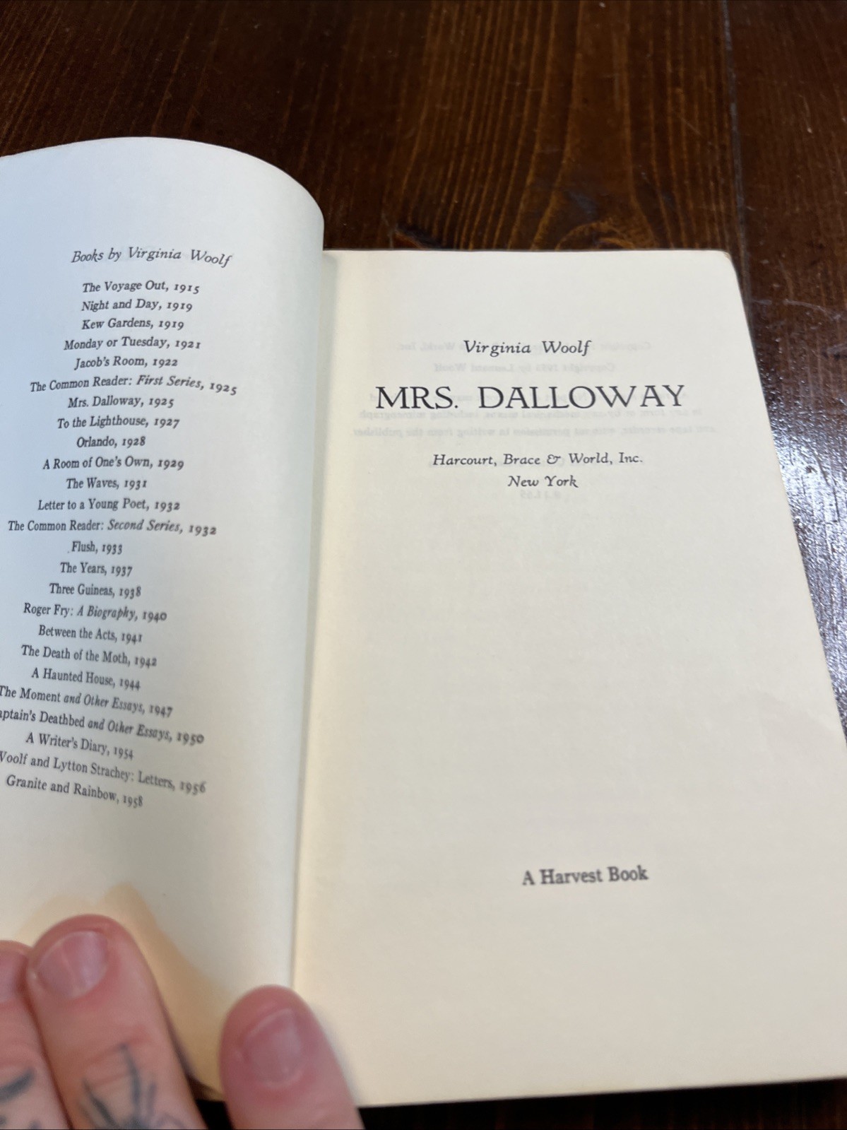 Mrs. Dalloway by Virginia Woolf (1953) Vintage