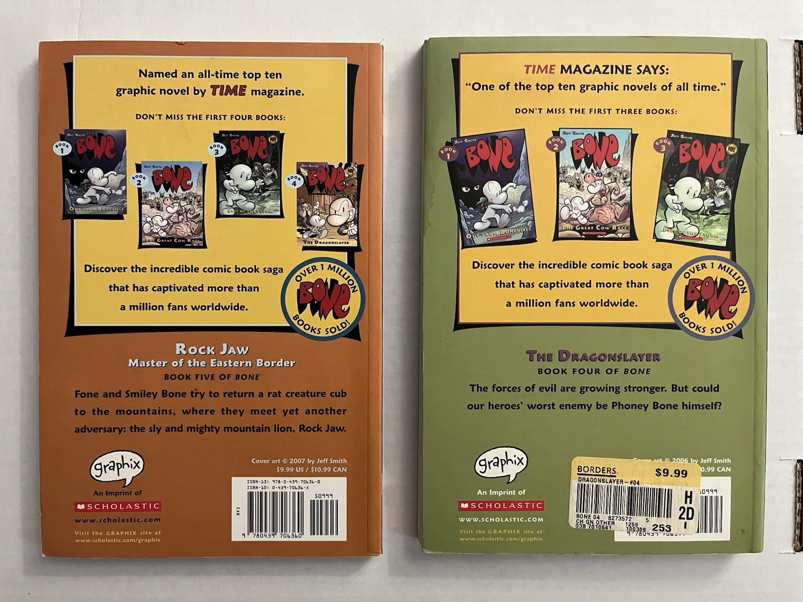 Bone by Jeff Smith Graphic Novel TPB Lot Volumes 1 2 4 5 6 7 9 Rose Tall Tales