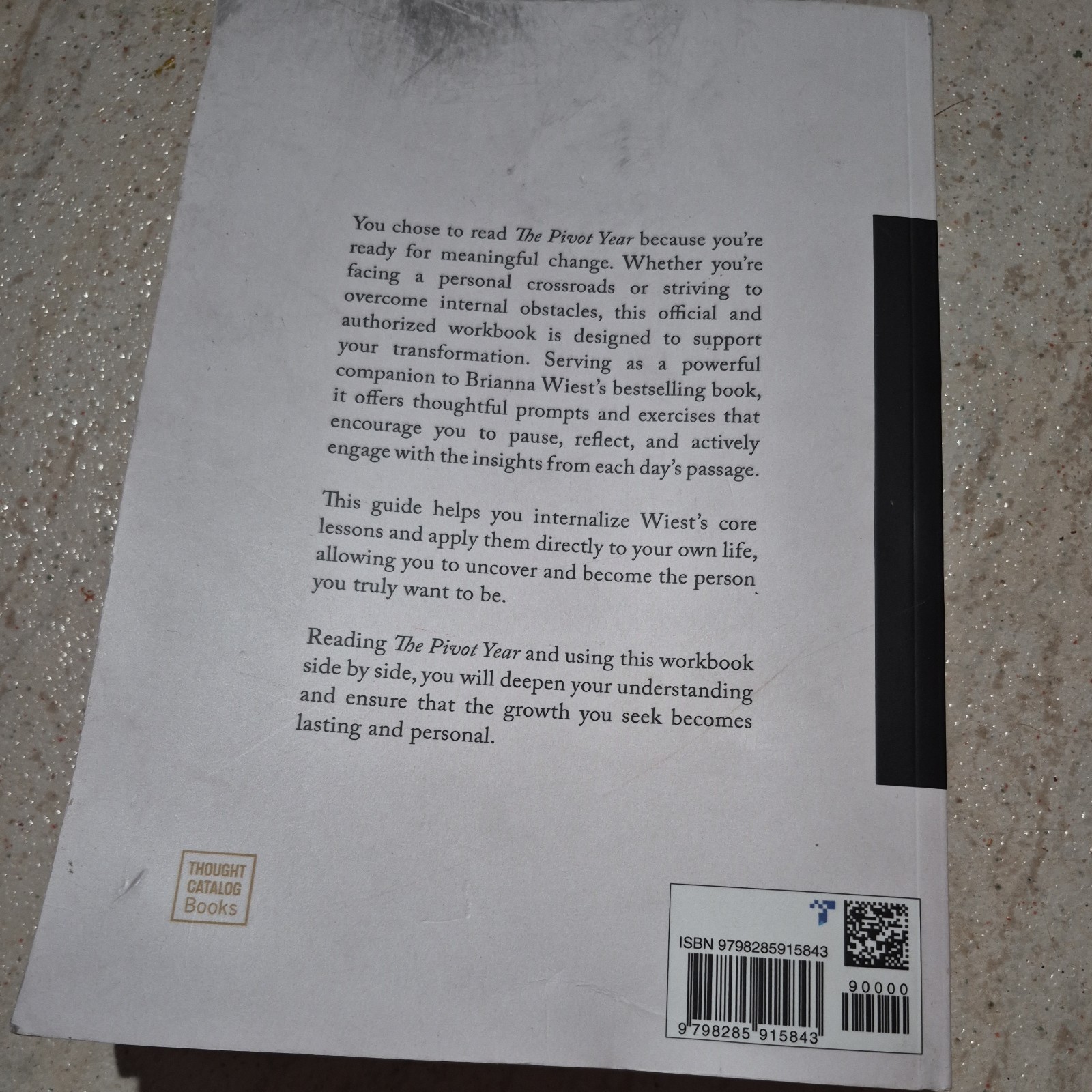 Workbook: The Pivot Year: 365 Days To Become The Person You Truly Want to Be by