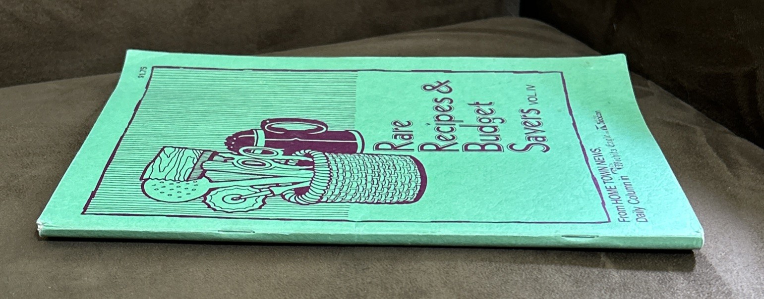 Vintage Home Town News RARE RECIPES & BUDGET SAVERS Vol. IV 112 pages c. 1978