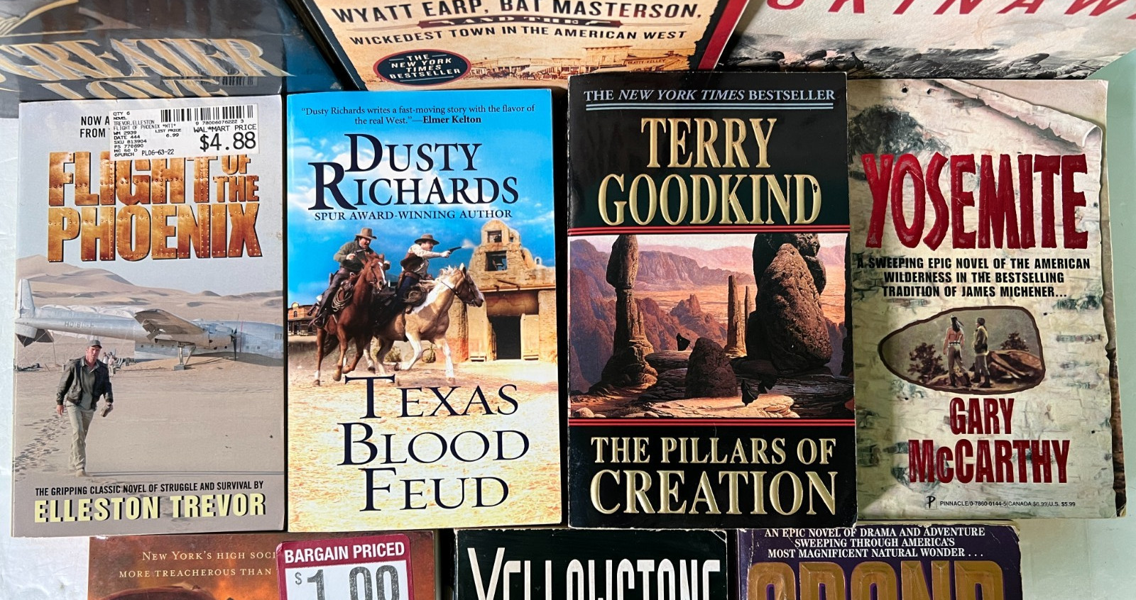 Western Adventure Historical Lot 10 Books Paperback Hardcover Book Yellowstone