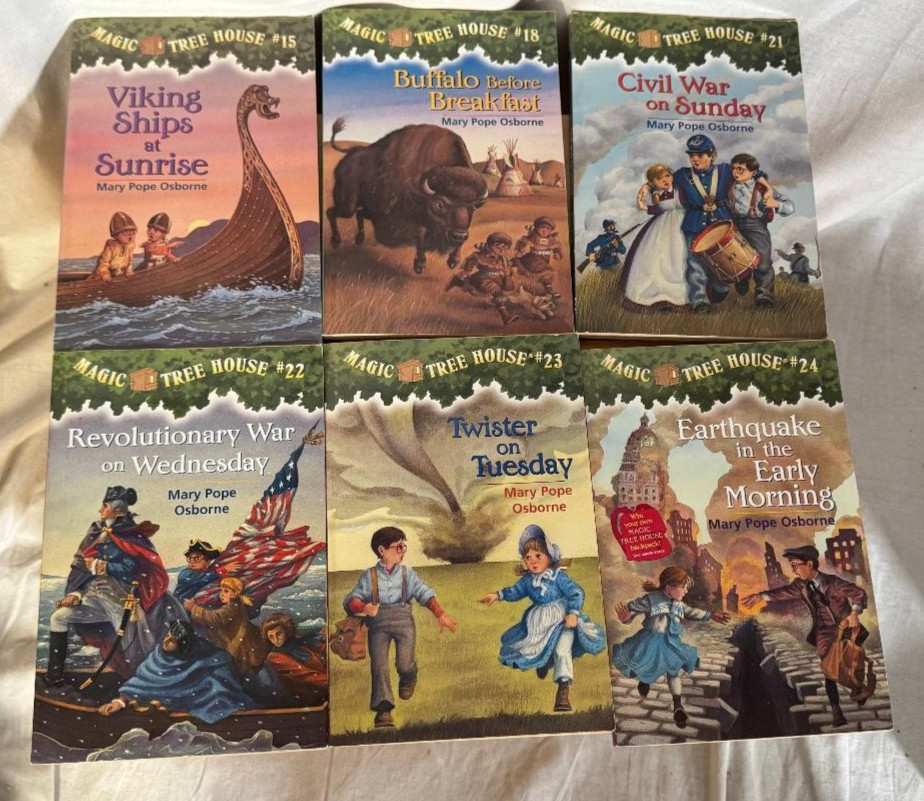 Magic Tree House Set of 12 Paperback Books Includes Fact Tracker Heroes Book