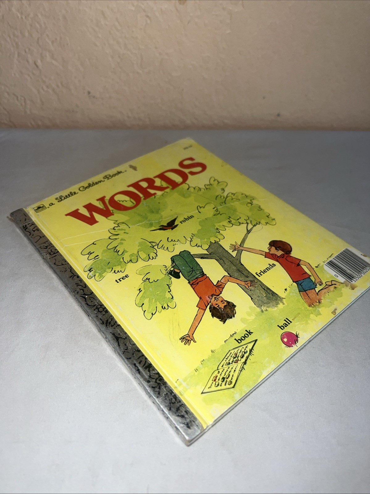 The Golden Book Of Words Big Golden Book 1976 – Vintage Children’s – Rare -HC