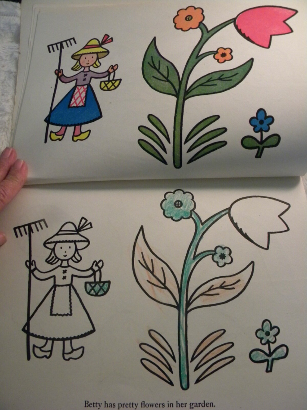 vintage lot 6 Reading Readiness workbooks/color books-5 new