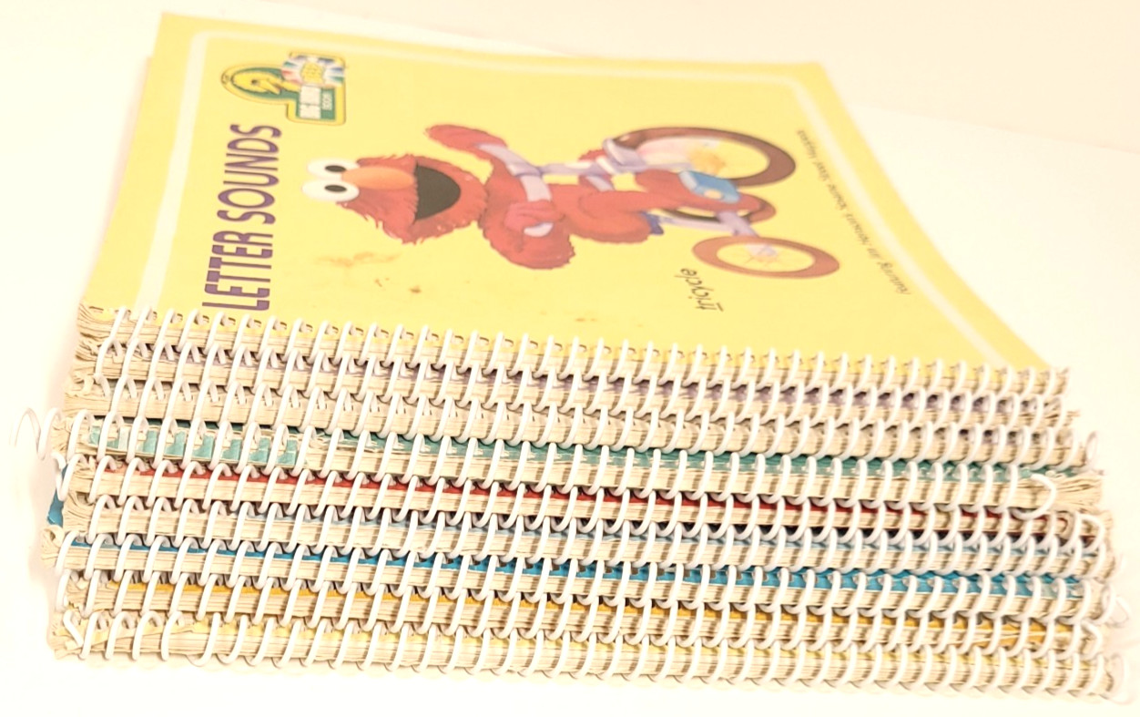 Big Bird Beep Books Paperback Spiral 1989 Lot of 9