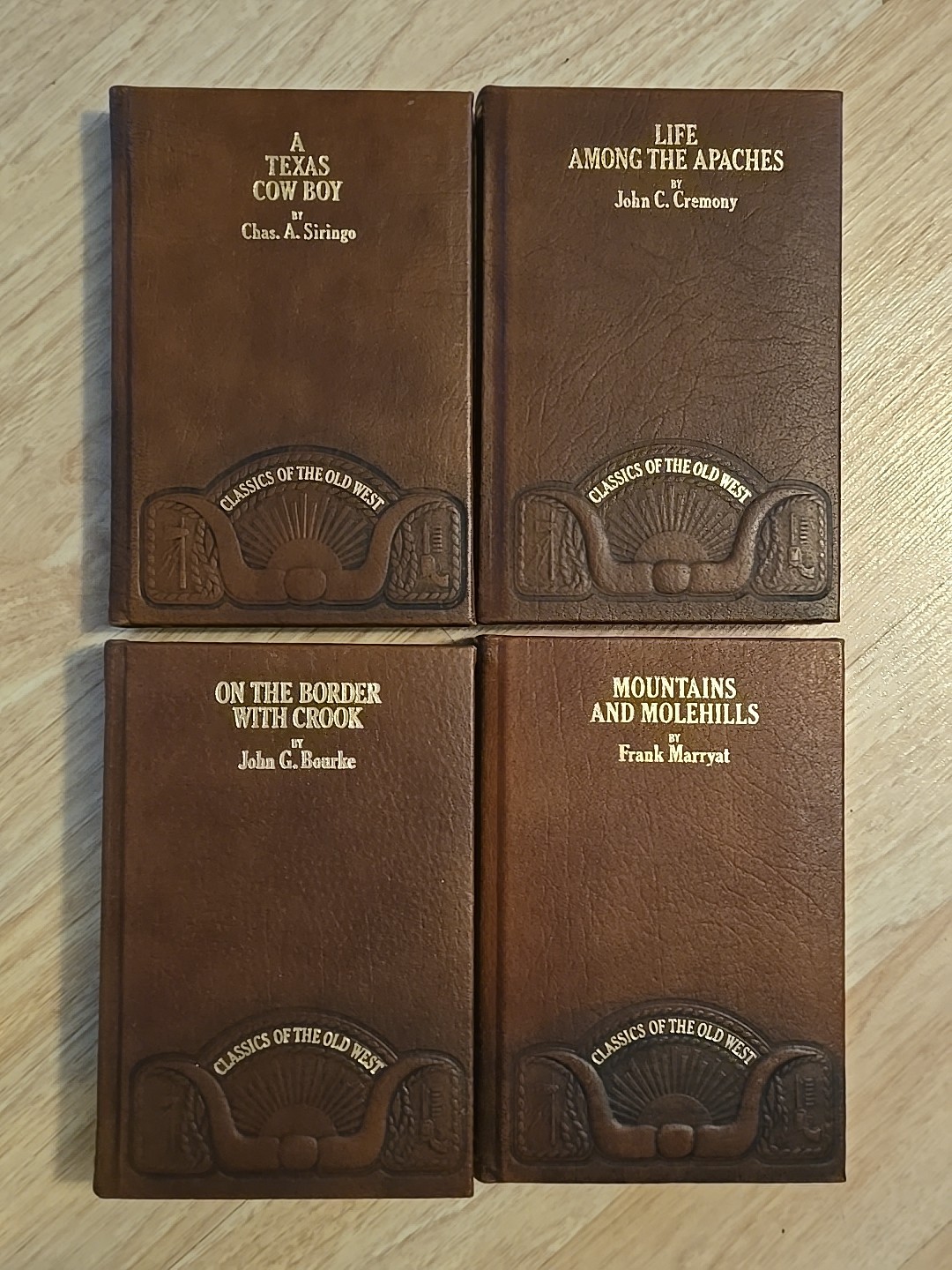 Lot Of 12 Classics Of The Old West Time Life Books Leather Edition Mixed Titles
