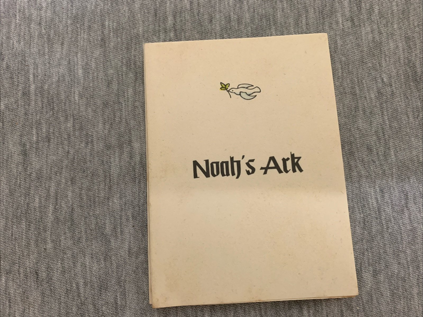 Vintage Noah’s Ark Booklet Muhlenberg Press West Germany