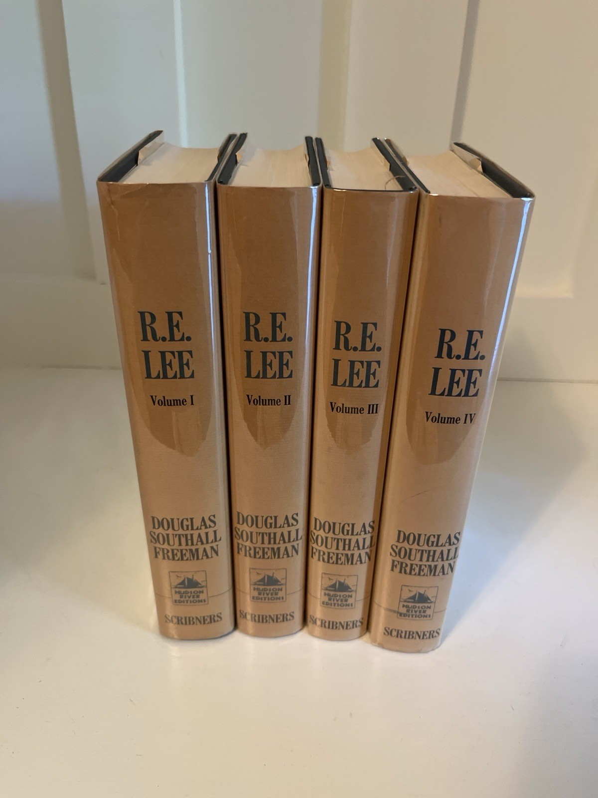 R. E. Lee: A Biography Douglas Southall Freeman Vol I-IV Hardcover DJ