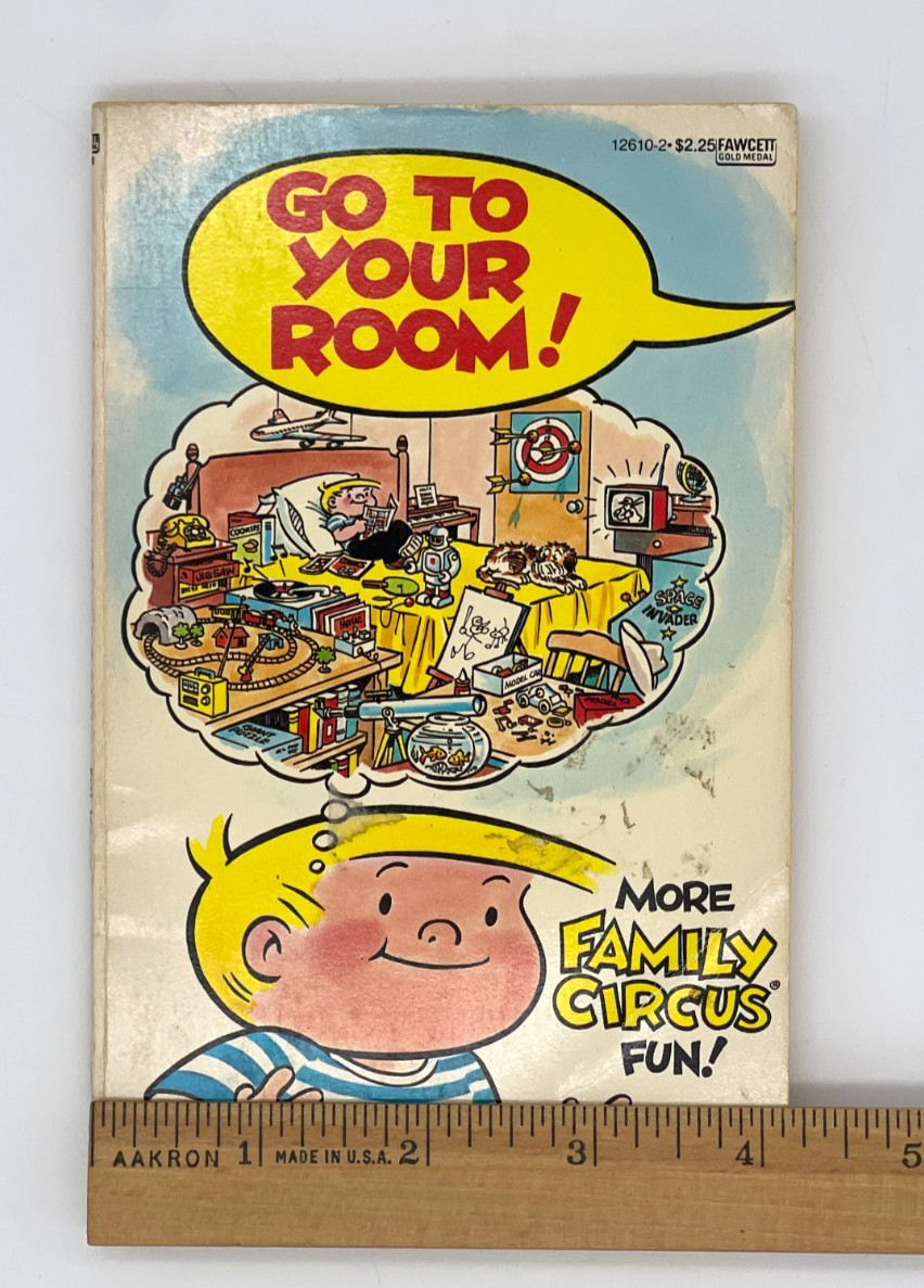 FAMILY CIRCUS „Go to Your Room“ (1982) Bill Keane Cartoon Paperback 125 pages