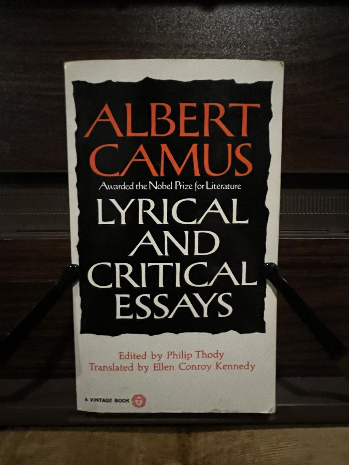 Albert Camus Lyrical and Critical Essays VINTAGE BOOKS EDITION (1970 Paperback)