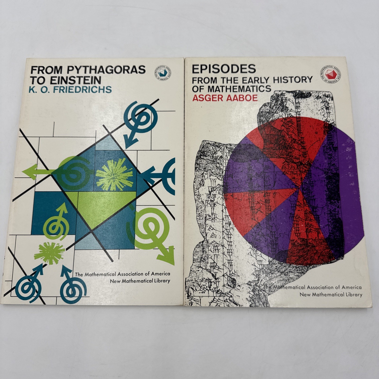 Vintage New Mathematical Library Lot PB Pythagoras Einstein History Mathematics
