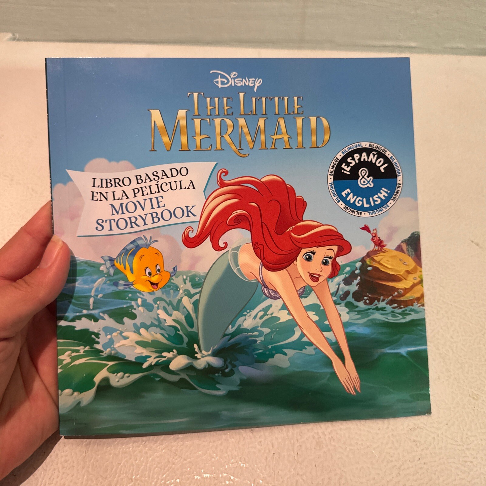 Disney The Little Mermaid: Movie Storybook Libro basado English Spanish BuzzPop