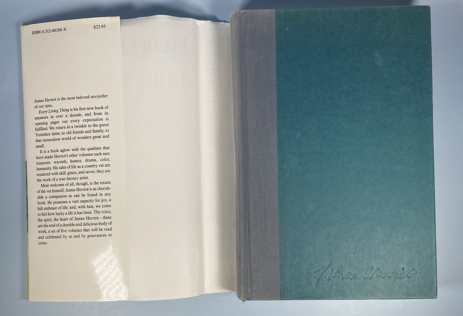 Every Living Thing James Herriot Hardcover First Edition&Print With Dust Jacket