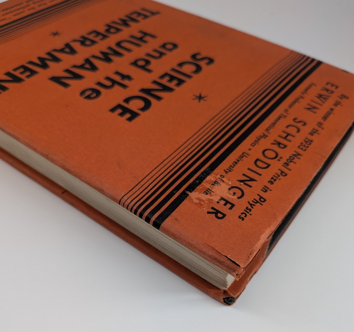 Science and the Human Temperament by Erwin Schrodinger 1935 Norton 1st Ed. HC